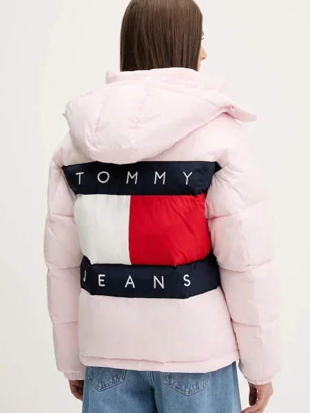 Tommy Jeans geacă de iarnă roz