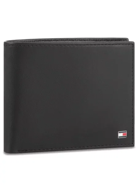 Πορτοφόλι Tommy Hilfiger Eton Trifold μαύρο