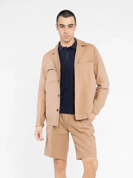 Лляний Піджак Arber бежевий
