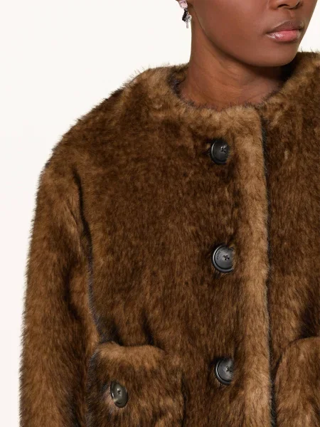 Marc Jacobs Bunda Z Umělé Kožešiny hnědá