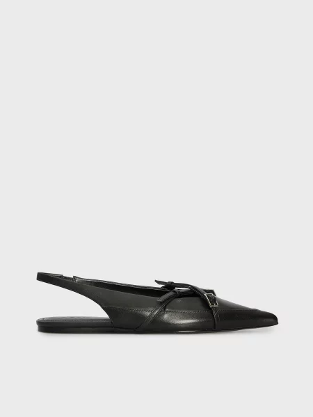 Кожаные мюли Prpy черные