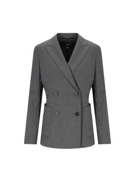 Marynarka Weekend Max Mara wełniana szara
