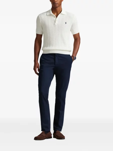 Кожени чорапи Polo Ralph Lauren с отворена пета с пейсли десен бяло