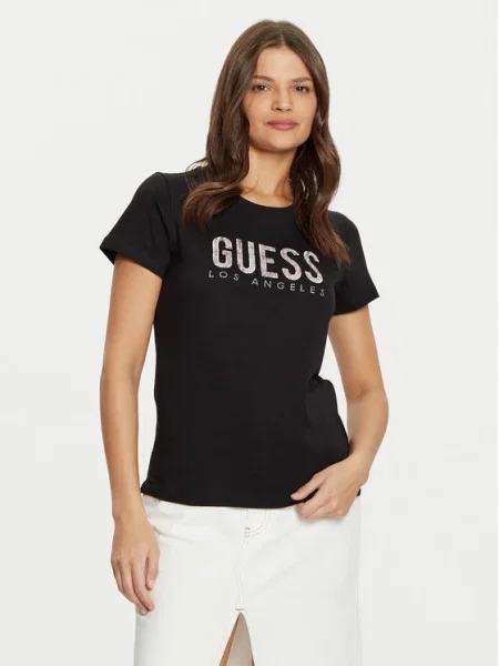 Тениска Guess черно