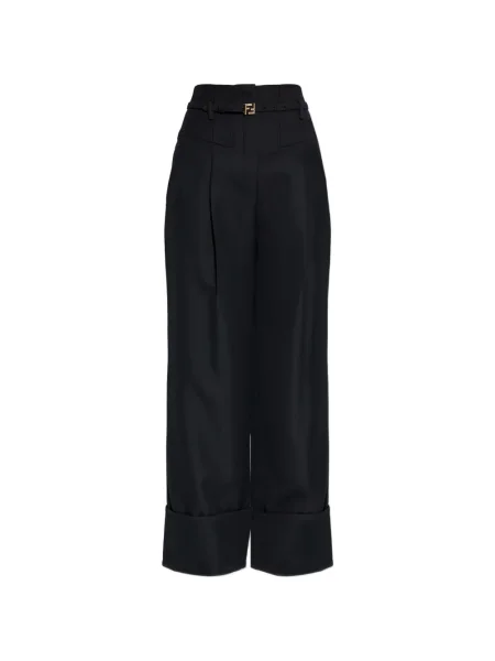 Pantaloni Fendi de lână negru