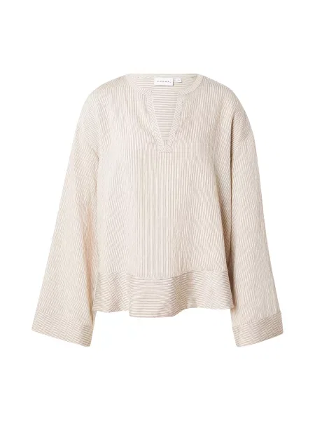 COMMA Bluza čokolada / greige