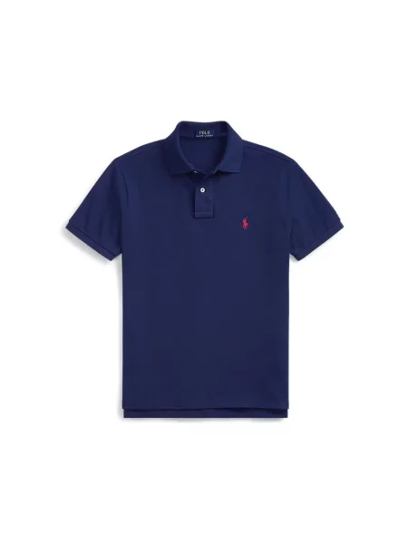 Koszulka polo Polo Ralph Lauren z siateczką z siateczki niebieska