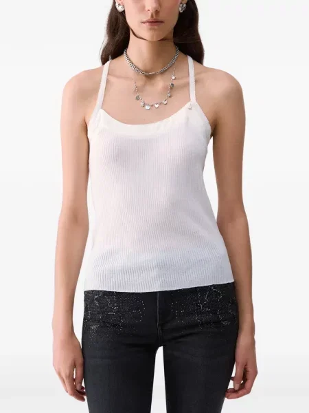 Top Liu Jo tricotate alb
