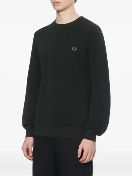 Pulover Fred Perry cu broderie negru