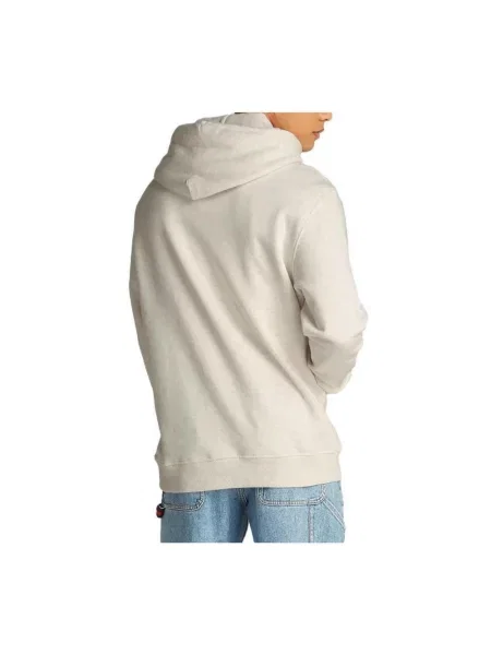 Bluza z kapturem Tommy Jeans z kapturem z nadrukiem szara