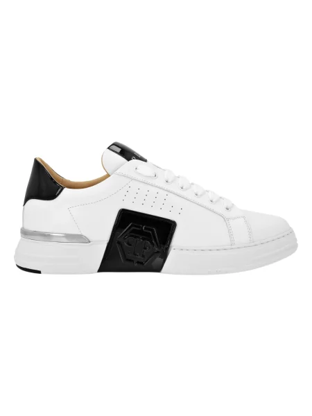 Sneakersy Philipp Plein skórzane białe