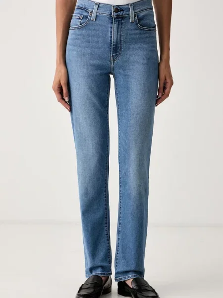 Levi's blugi slim fit pentru femei HIGH RISE SLIM albastru