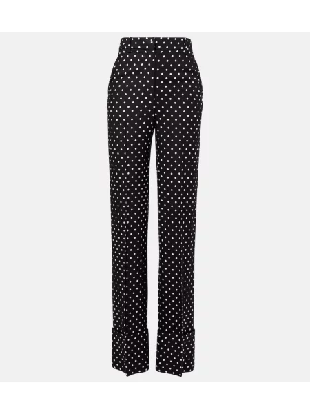 Spodnie Valentino w grochy czarne