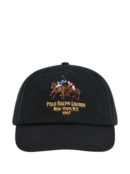Tricou polo Polo Ralph Lauren cu broderie din fleece alergare roșu