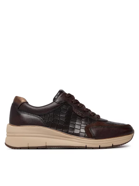 Sneakersy Tamaris hnedá