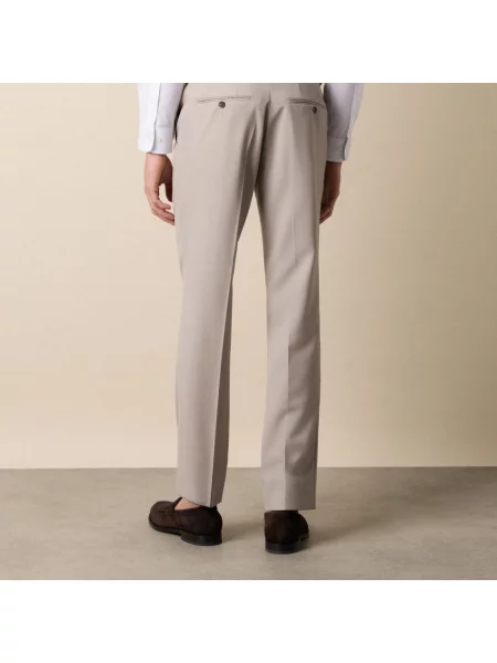 Spodnie Brooks Brothers wełniane beżowe