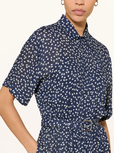 Ralph Lauren Collection Sukienka Koszulowa Sura blau biała