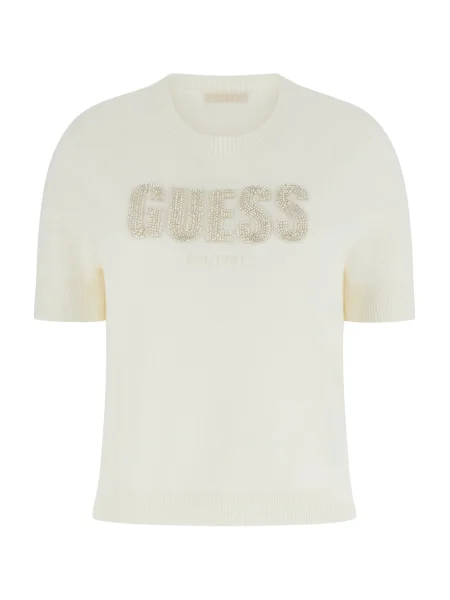 GUESS Pulover NORAH crem