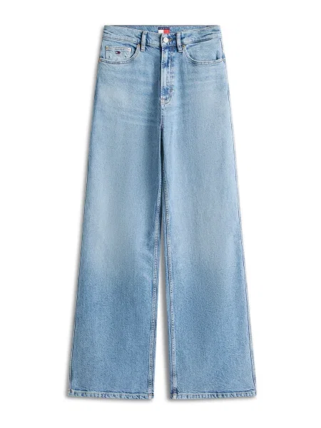 Tommy Jeans Blugi Claire Wide Leg albastru