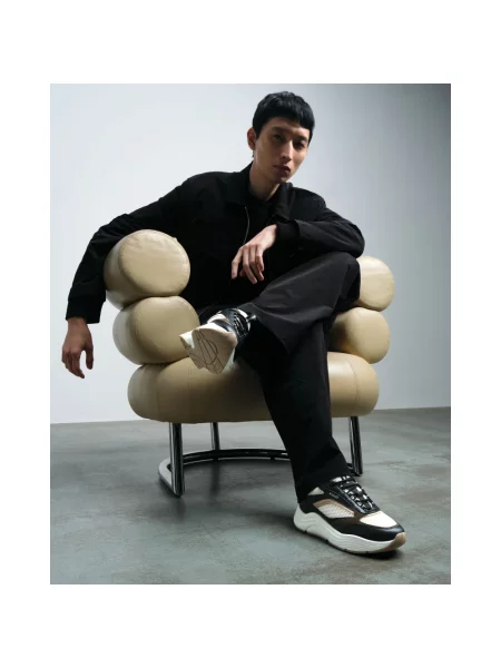 Sneakersy Mallet London skórzane czarne