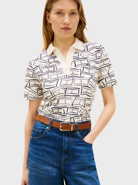 Поло Tommy Hilfiger біле