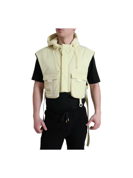 Kamizelka Dolce And Gabbana z kapturem żółta