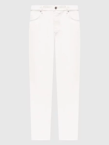 Джинси з логотипом Balmain білі