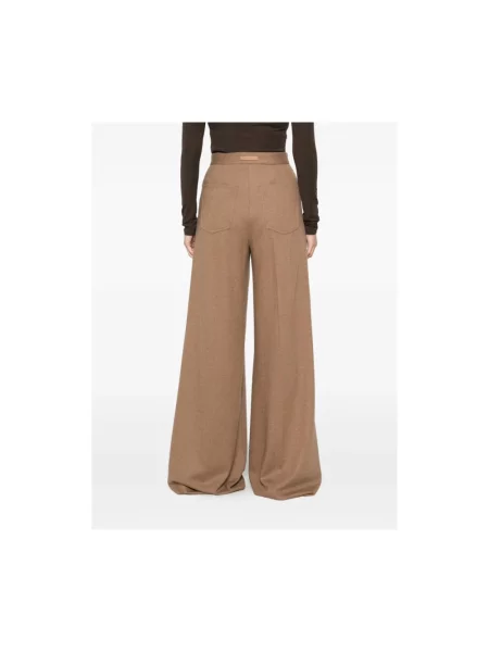 Spodnie Max Mara brązowe