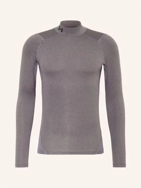 Koszulka Under Armour HeatGear Compression Mock z długim rękawem XXL szara