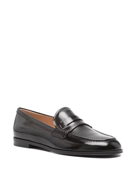 Pantofi loafer Gianvito Rossi din piele maro