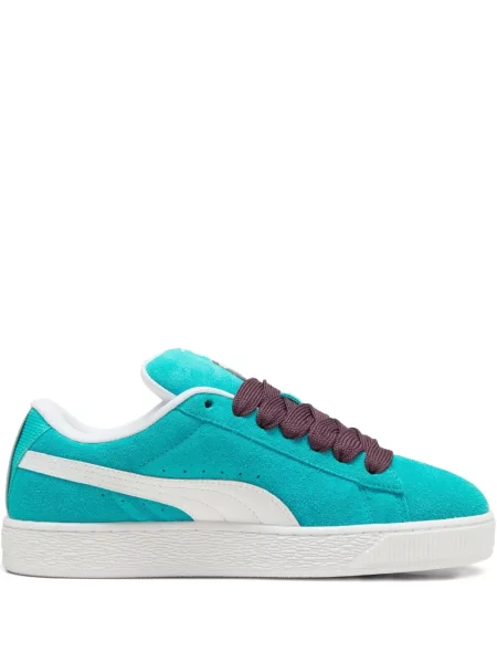 Sneakerși Puma Suede din piele de căprioară alb