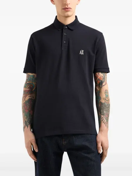 Tricou polo Armani Exchange albastru
