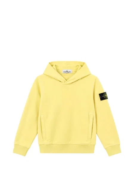 Bluza z kapturem dziecięca Stone Island żółta