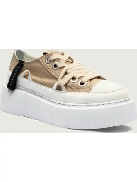 Inuikii sportcipő Matilda Canvas Low bézs női szürke