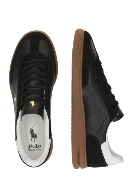 Sneakerși Polo Ralph Lauren din piele negru