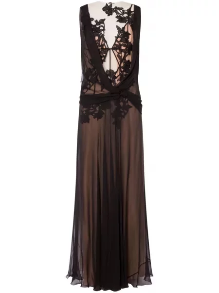 Rochie Alberta Ferretti de mătase negru