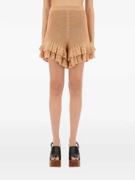 Pantaloni scurți Chloé cu volane