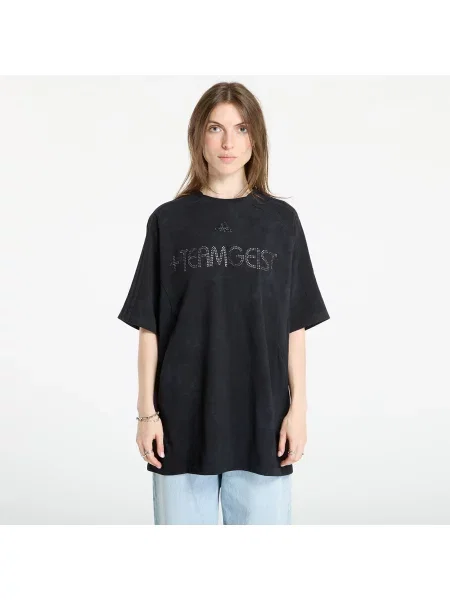 T-shirt adidas Adilenium Season 4 Teamgeist Washed Rhinestone T-Shirt Black L czarna