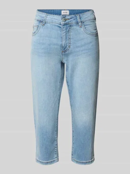 Jeansy capri z wpuszczanymi Mustang niebieskie