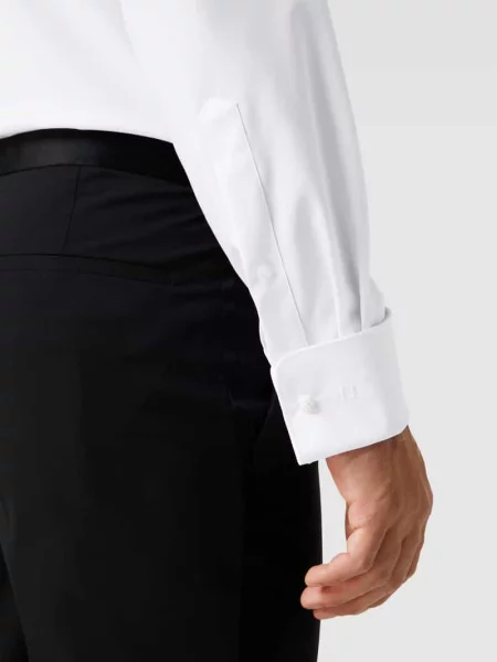 Nowoczesny krój businessowa koszula z kołnierzykiem typu new kent model NEW KENT' Olymp biała