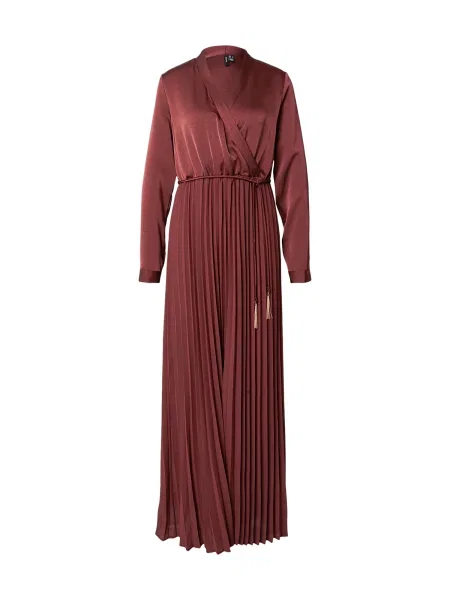 VERO MODA Dolga srajca VMLESLIE karminsko rdeča