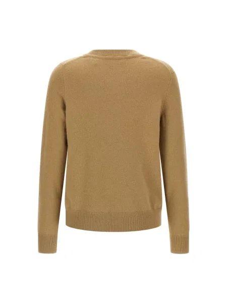 Lniany kardigan Burberry ze sznurkiem beżowy
