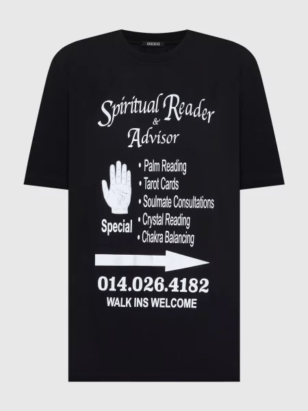 Футболка з принтом Gauchere чорна