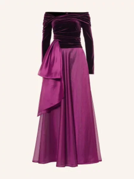 Talbot Runhof Večerní Šaty aubergine
