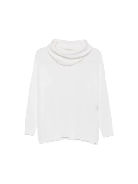 Sweter z golfem D.exterior wełniany biały