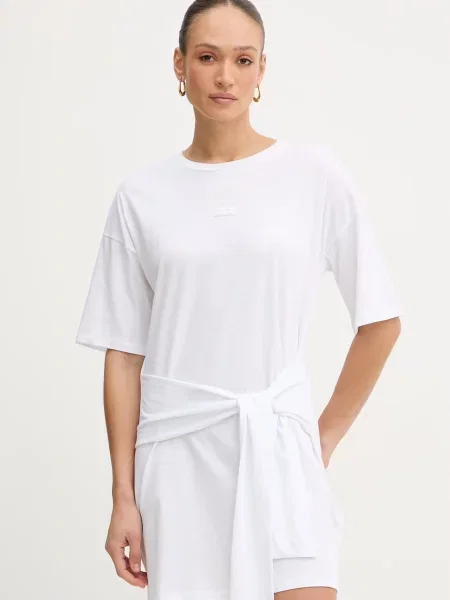 Armani Exchange rochie din alb
