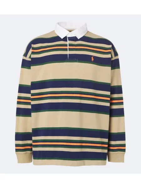 Tricou polo Polo Ralph Lauren cu dungi din jerseu