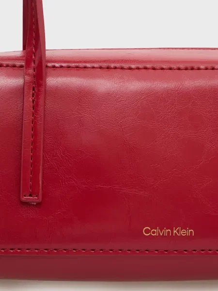 Сумка Calvin Klein с лого красная