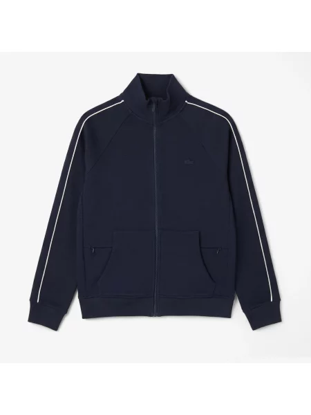 Lacoste Bluza Z Zamkiem Regular Fit granatowa