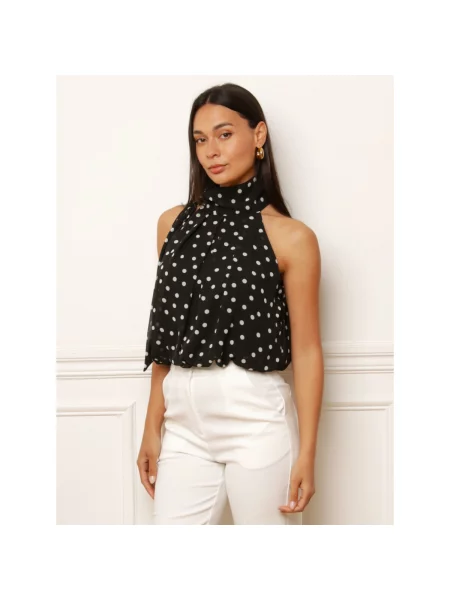 Top La Modeuse negru